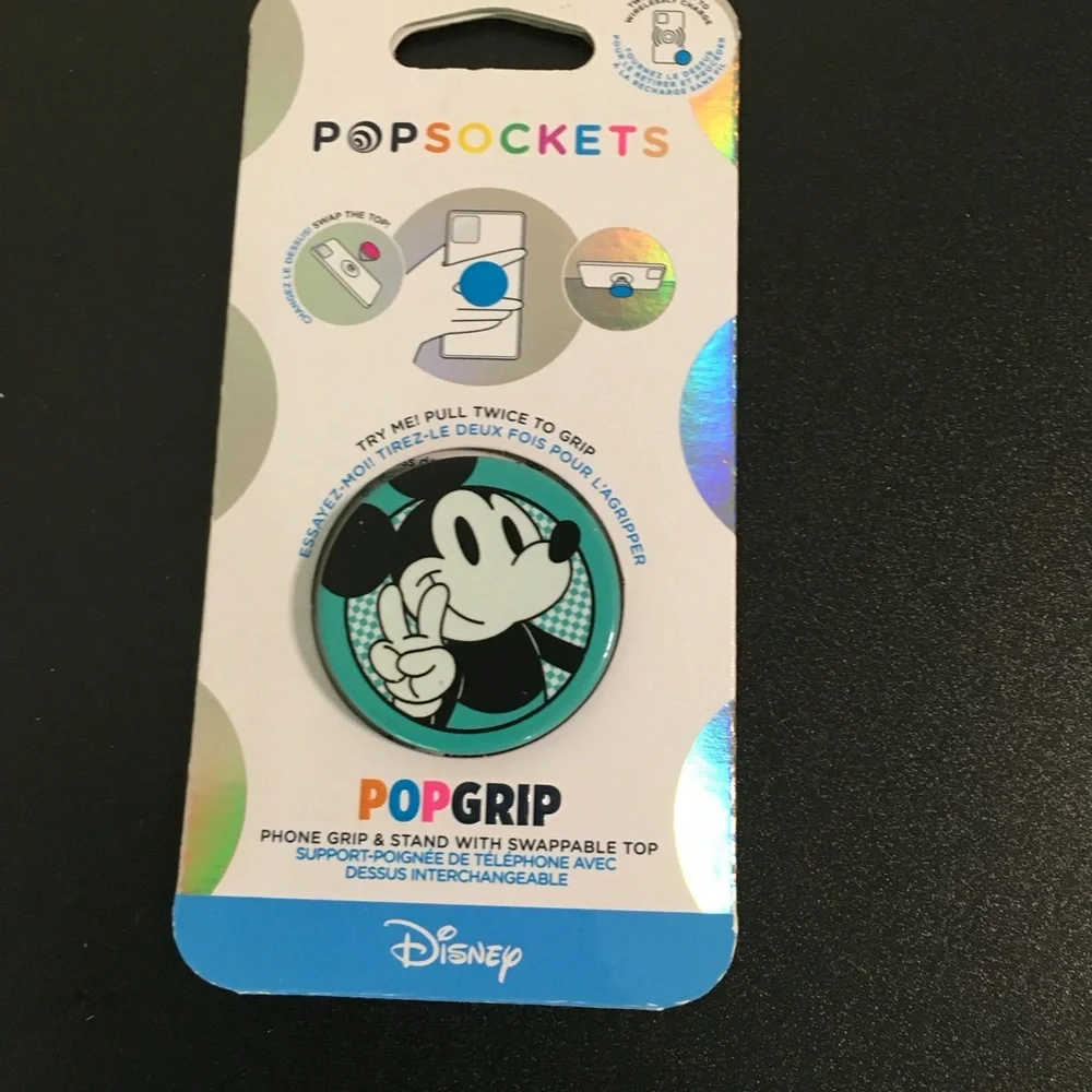 Disney Mickey Mouse PopGrip Black and White Phone Cover